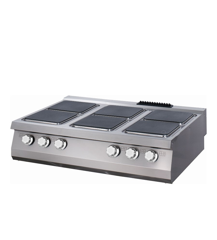 Premium Cooker - 6 Burners - Triple Unit - 90cm Deep - Electric