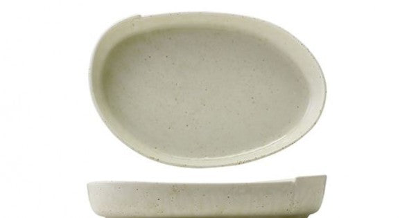 Kozo Porcelain Shiro Oval Plate 23cm