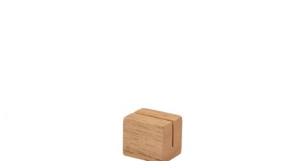 GenWare Hevea Wood Sign Holder 3 x 2.5 x 2.5cm