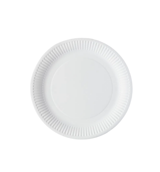 7" White Greenspirit Paper Plates (10x100)
