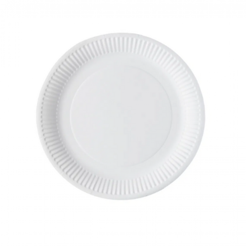 9 inch White Greenspirit Paper Plates (10x100)