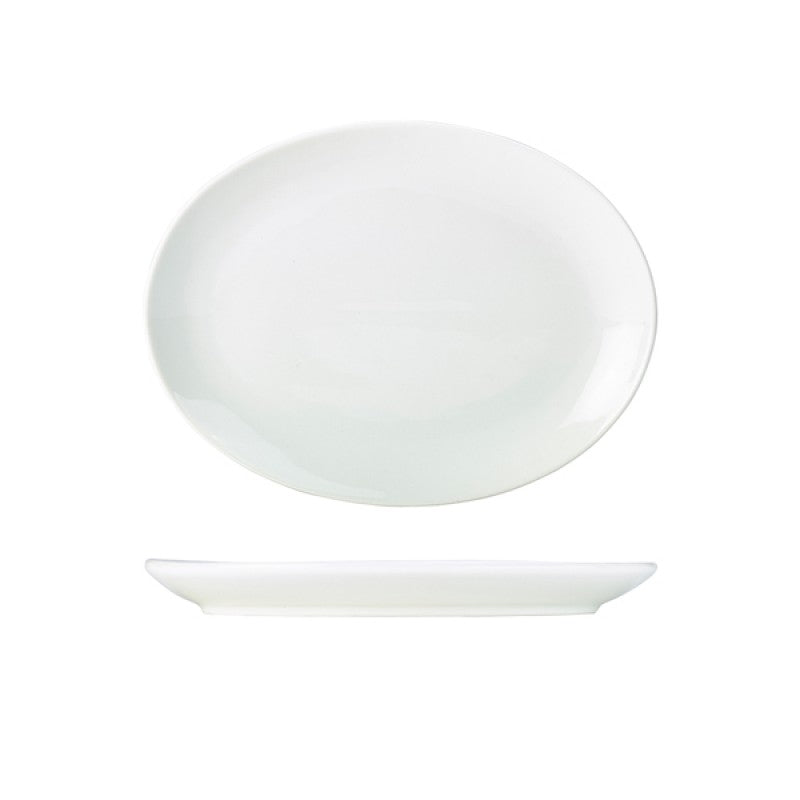 Genware Porcelain Oval Plate 31cm/ 12.25"