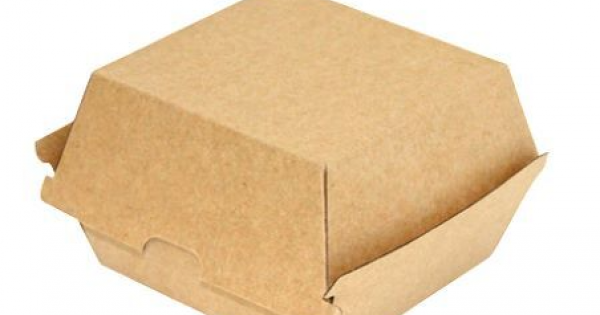 #8 Corrugated Clamshell Burger box 11x10x4cm (5x50)