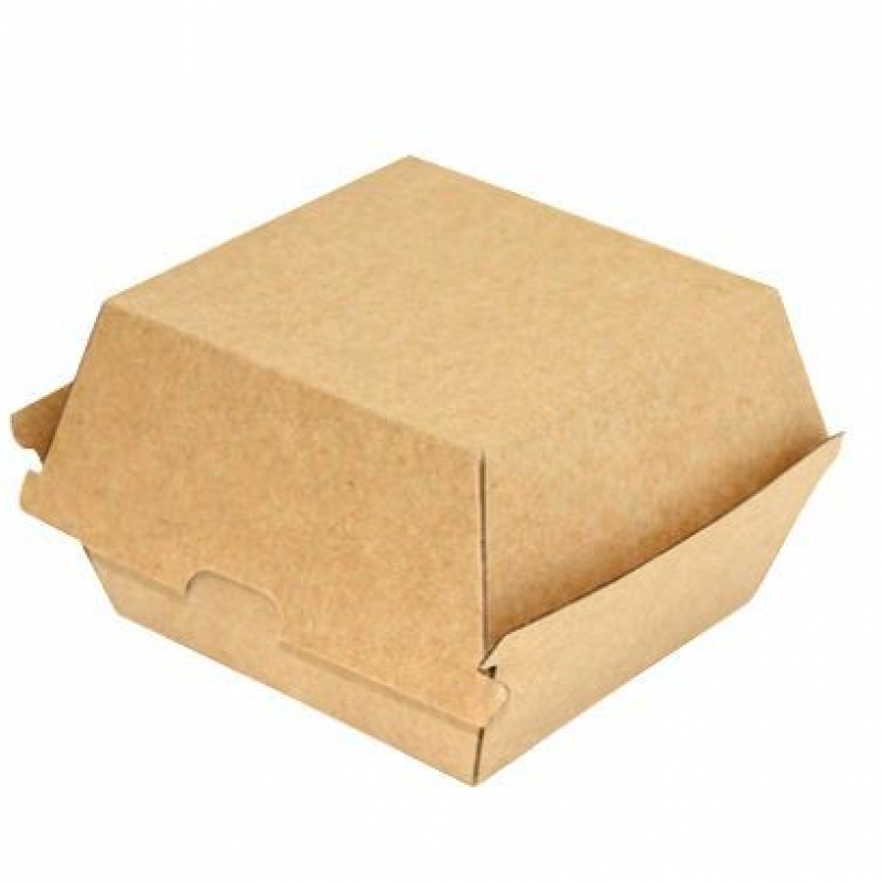 #8 Corrugated Clamshell Burger box 11x10x4cm (5x50)