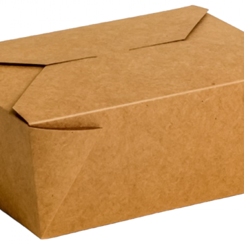 No.4 Kraft Biobox Containers (96oz) (4x40's)