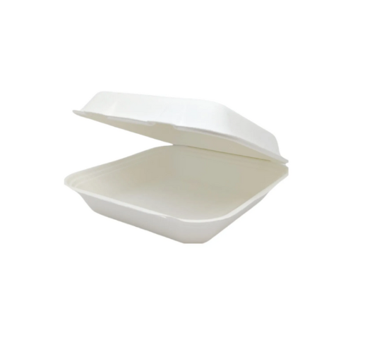 8x8" - Bagasse Meal Box - HP4 (5 x 50's)