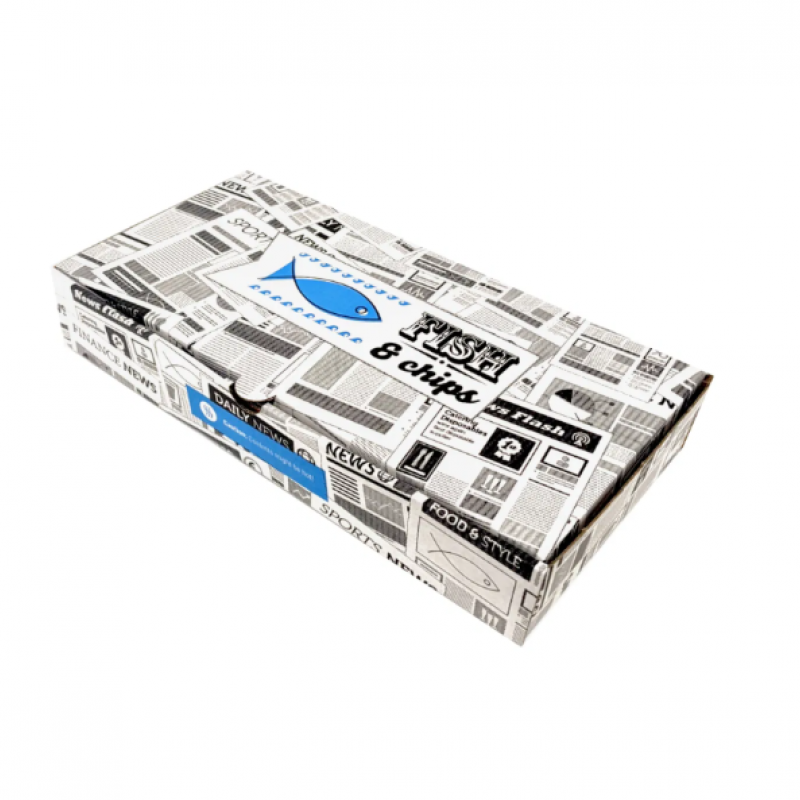 Large Corrugated Fish & Chip Box (100)