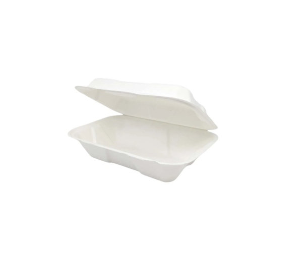 9x6x2" - 1 comp Bagasse Meal Box (1000ml) (5x50's)