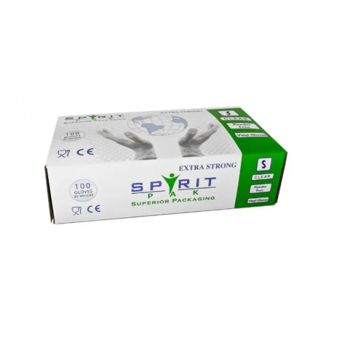 Spirit PF clear vinyl gloves XL (10x100)