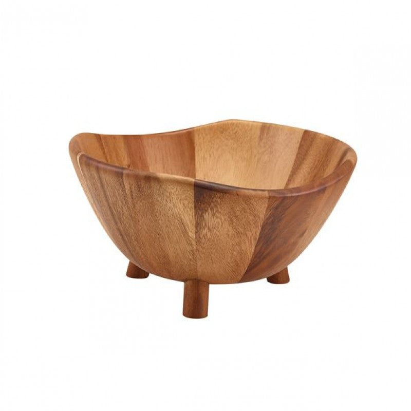GenWare Acacia Wood Tripod Bowl 30cm