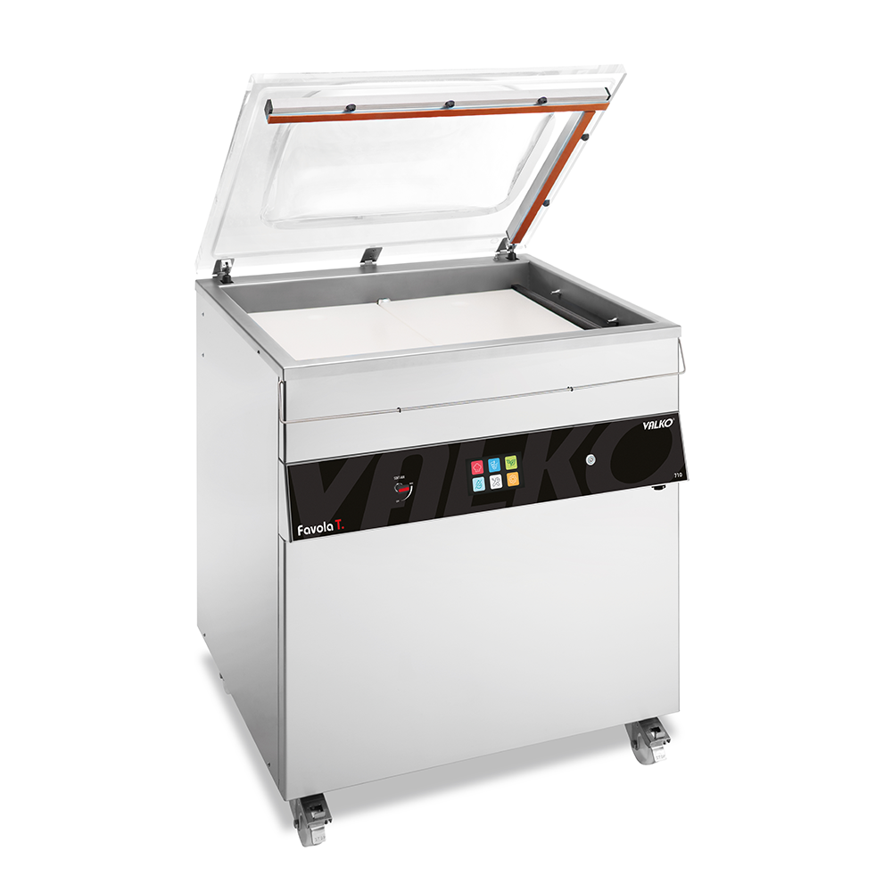 Chamber Vacuum Packaging Machine on Wheels, Touch, in Stainless Steel, Favola T MOB 71100