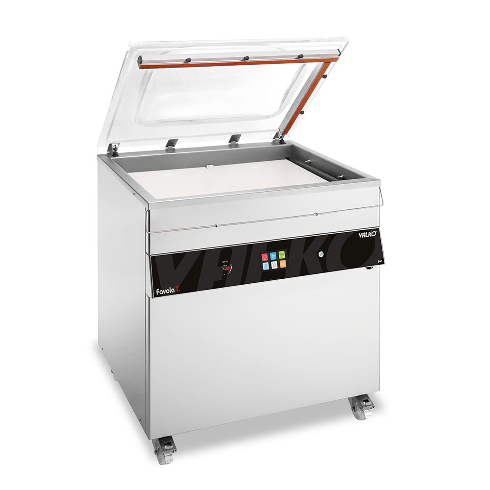 Chamber Vacuum Packaging Machine on Wheels, Touch, in Stainless Steel, Favola T MOB 84100