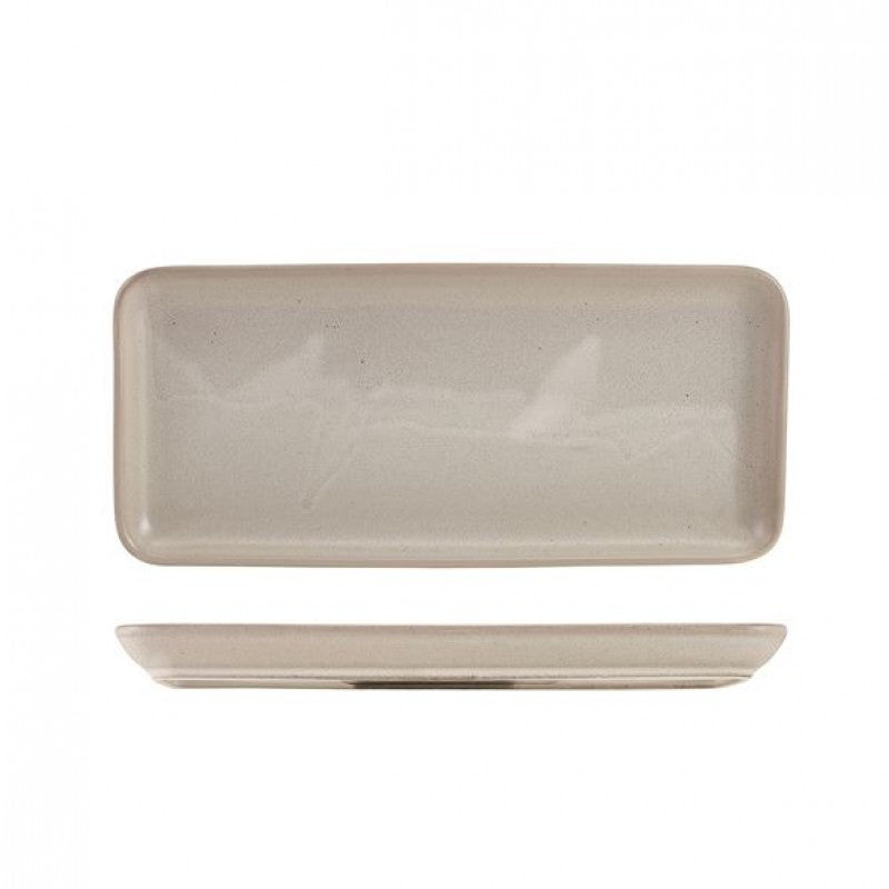 Antigo Porcelain Cinza Narrow Rectangular Platter 31 x 14cm