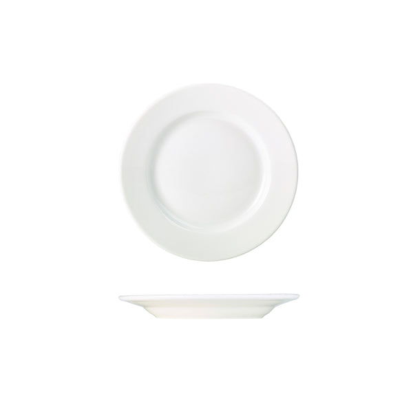 Genware Porcelain Classic Winged Plate 17cm/ 6.5"