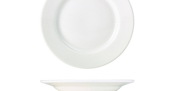 Genware Porcelain Classic Winged Plate 23cm/ 9"