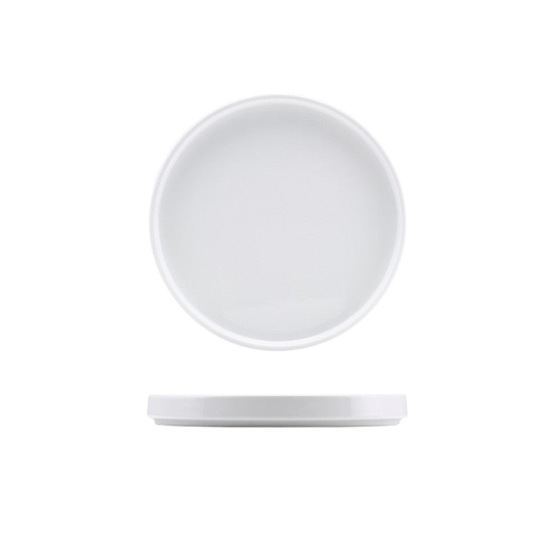 Genware Porcelain Low Presentation Plate 18cm/ 7"