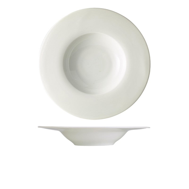 Genware Porcelain Wide Rim Pasta Plate 30cm/ 12"