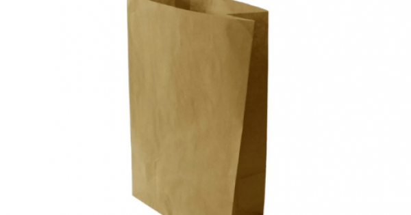 SOS Kraft Takeaway Bags - 26x12x30cm - (10x15x12) (250)