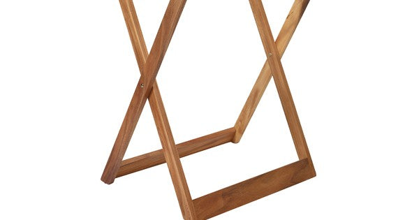 GenWare Acacia Wood Butler Tray Stand