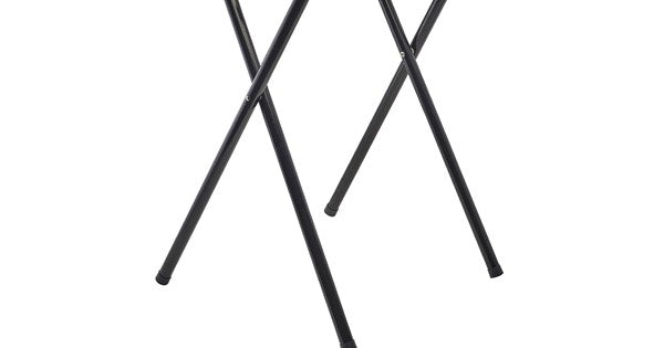 GenWare Black Metal Tray Stand