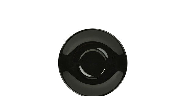 Genware Porcelain Black Saucer 12cm/ 4.75"