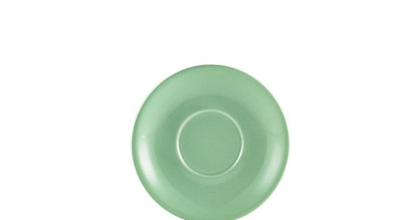Genware Porcelain Green Saucer 12cm/ 4.75"