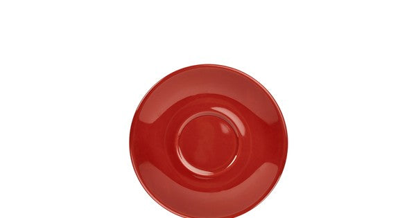 Genware Porcelain Red Saucer 12cm/ 4.75"