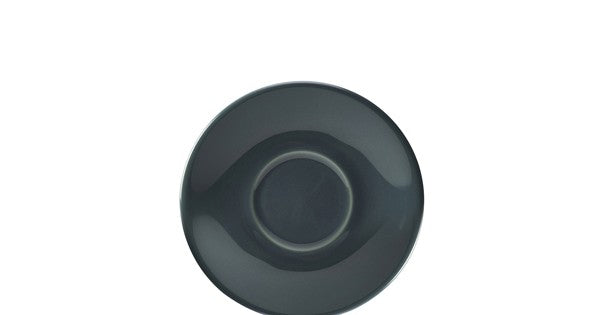 Genware Porcelain Grey Saucer 13.5cm/ 5.25"