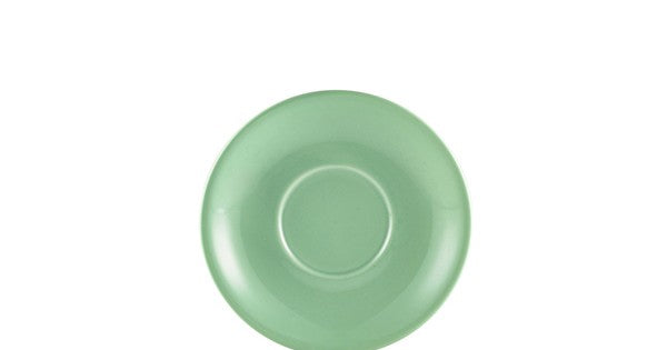 Genware Porcelain Green Saucer 13.5cm/ 5.25"