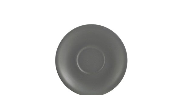Genware Porcelain Matt Grey Saucer 13.5cm/ 5.25"