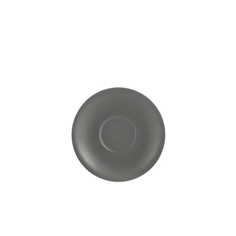 Genware Porcelain Matt Grey Saucer 13.5cm/ 5.25"