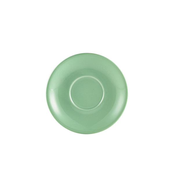 Genware Porcelain Green Saucer 16cm/ 6.25"