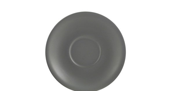 Genware Porcelain Matt Grey Saucer 16cm/ 6.25"
