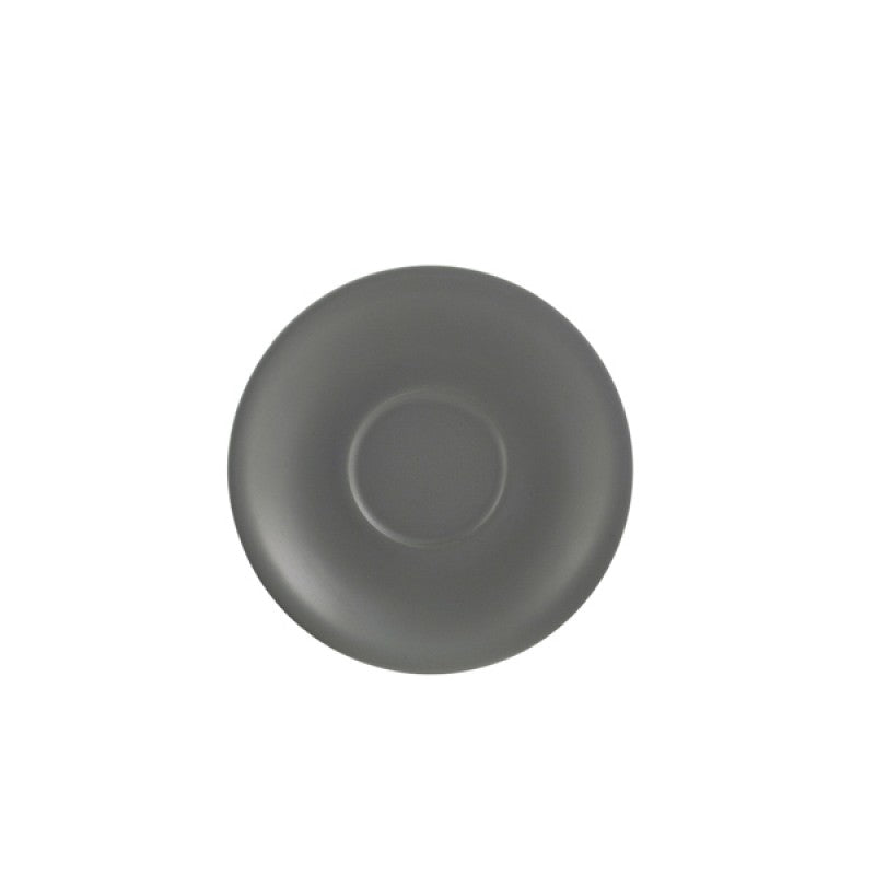 Genware Porcelain Matt Grey Saucer 16cm/ 6.25"