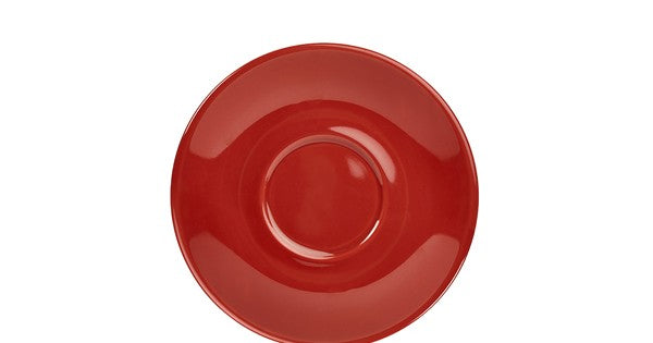 Genware Porcelain Red Saucer 16cm/ 6.25"