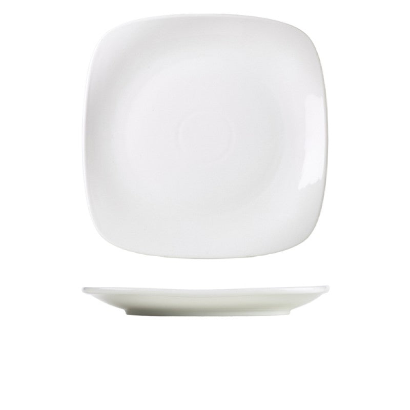 Genware Porcelain Rounded Square Plate 29cm/ 11.5"