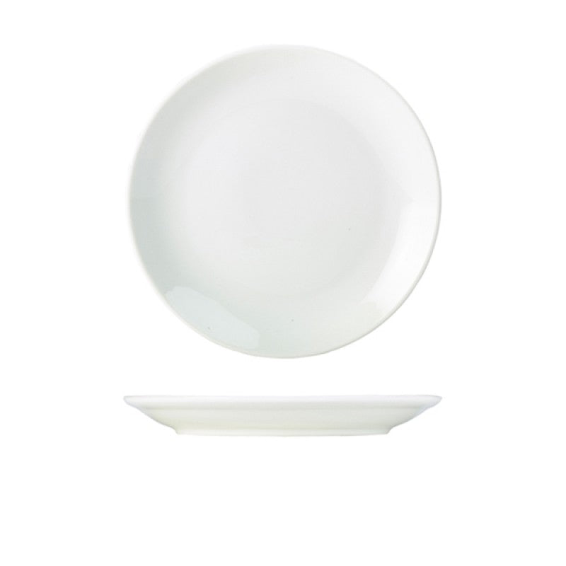 Genware Porcelain Coupe Plate 24cm/ 9.5"