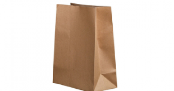 SOS Kraft Takeaway Bags (5x8.5x9.75) (500)