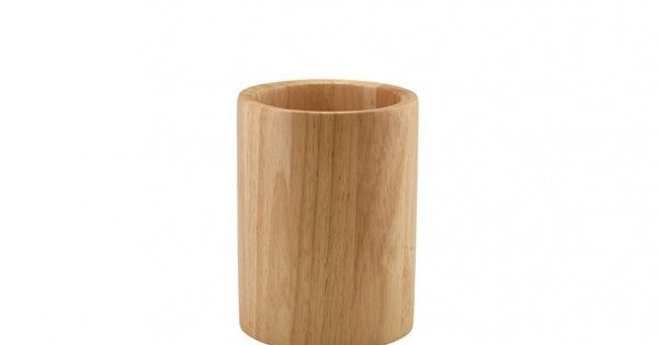 GenWare Hevea Wood Cutlery Cylinder
