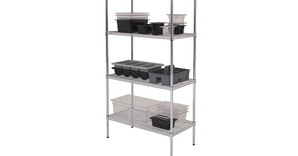GenWare 4 Tier Wire Racking 91 x 45 x 183cm