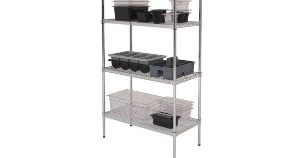 GenWare 4 Tier Wire Racking 122 x 45 x 183cm
