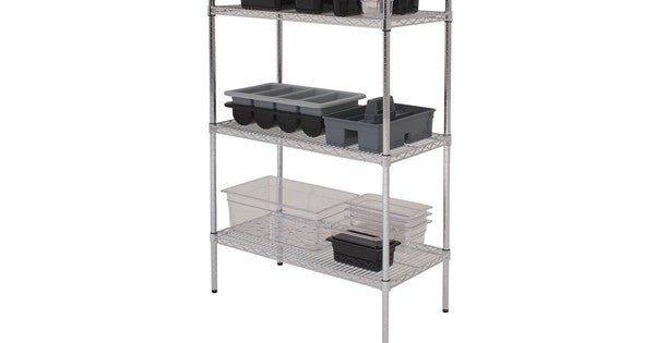 GenWare 4 Tier Wire Racking 183 x 45 x 183cm