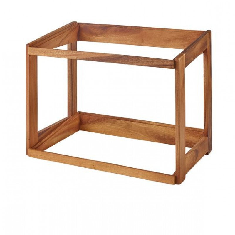 GenWare Acacia Wood Crate Stand GN 1/1