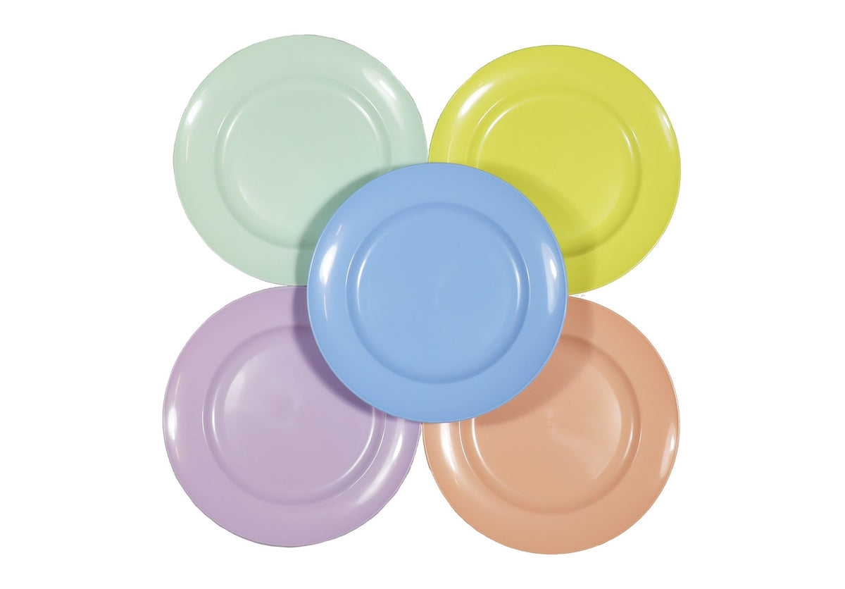 Pastel Plates 21.5cm (Pack of 10)