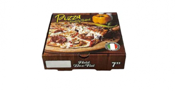 7 inch Freshly Baked Corrugated Pizza Box (100)