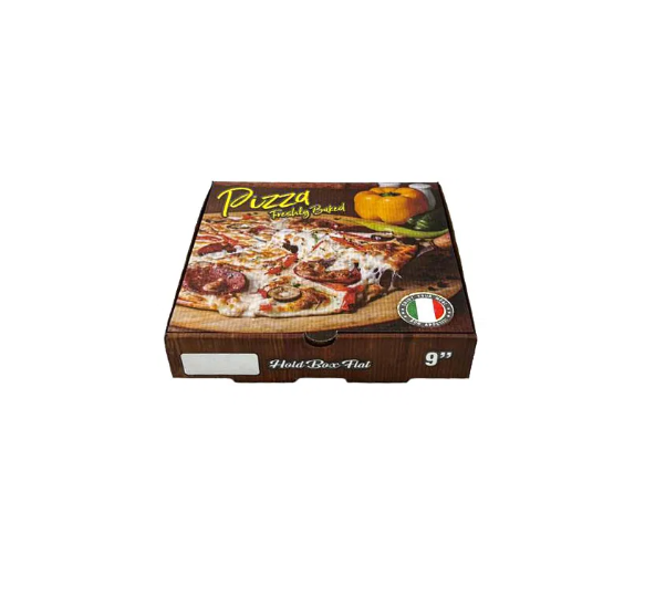 9 inch Freshly Baked Corrugated Pizza Box (100)