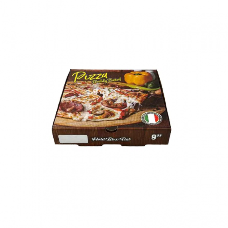 9 inch Freshly Baked Corrugated Pizza Box (100)