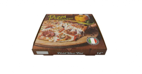 14 inch Freshly Baked Corrugated Pizza Box (100)