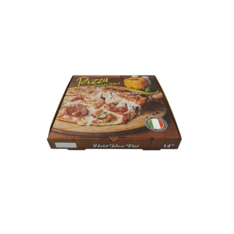 14 inch Freshly Baked Corrugated Pizza Box (100)