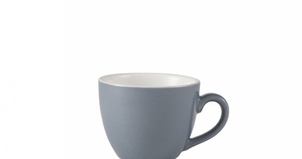 Genware Porcelain Grey Bowl Shaped Cup 9cl/ 3oz